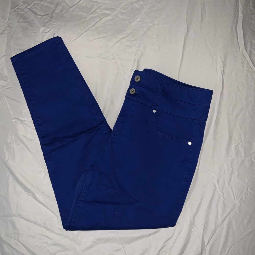 High waisted stretchy ankle pants